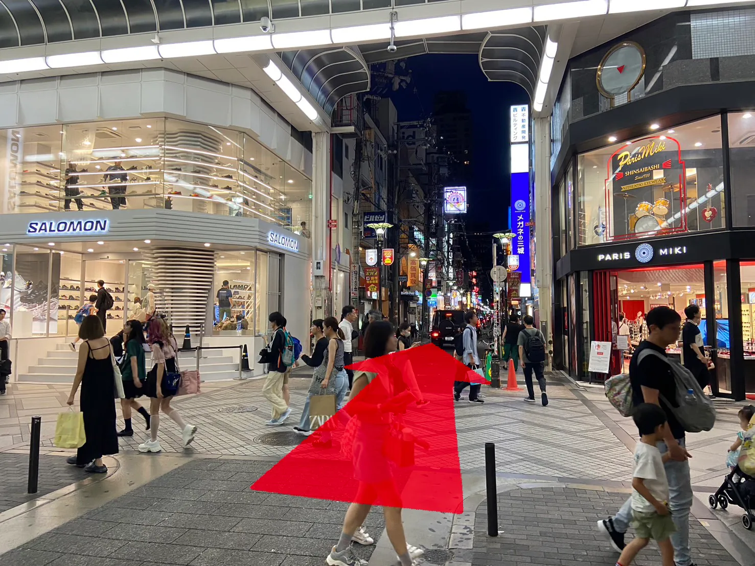 心斎橋駅からの行き方③